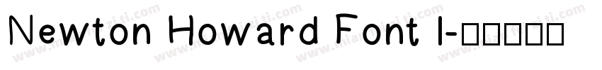 Newton Howard Font I字体转换